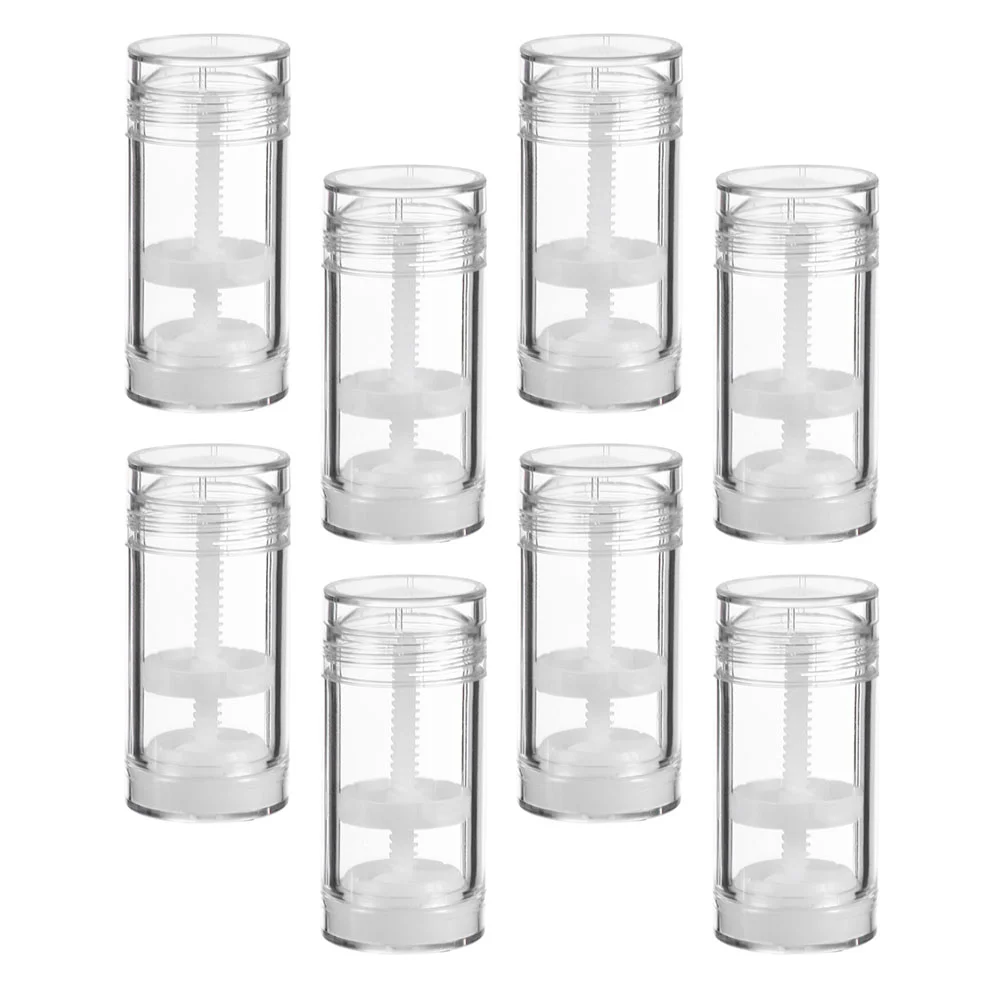 

8pcs Clear Empty Deodorant Containers Refillable Tubes- Storage Bottles for DIY Deodorant Aromatherapy Lipsticks Chapsticks 30ML
