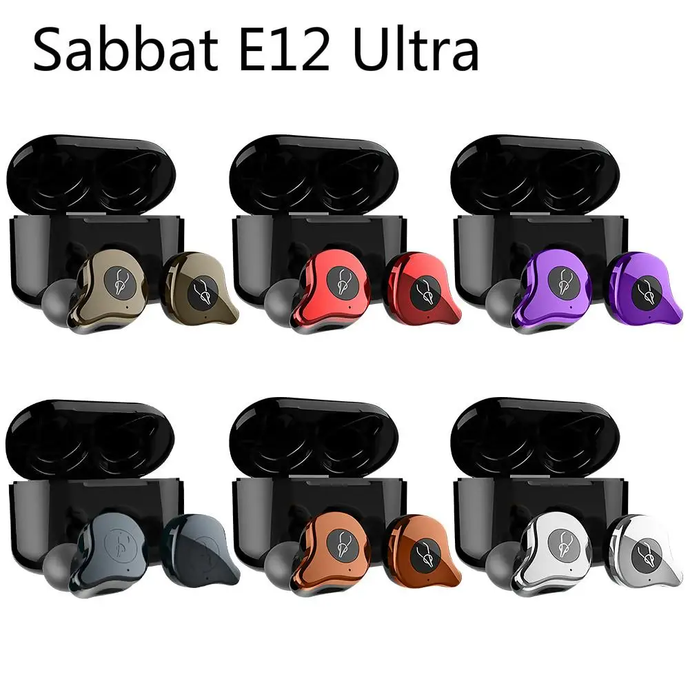 

Sabbat E12 Ultra Wireless Earphones TWS Bluetooth 5.0 Earphone HiFi Stereo Earbuds Noise Reduction Headset with Wireless Charger