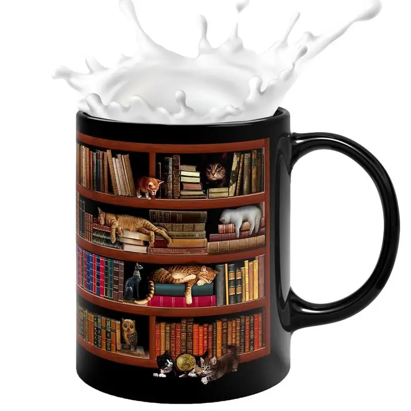 

3D книжная полка для библиотеки, керамическая необычная мотивирующая цитата, Книжная чашка с 3D-эффектом, креативная многофункциональная книжка, кофейная чашка для влюбленных