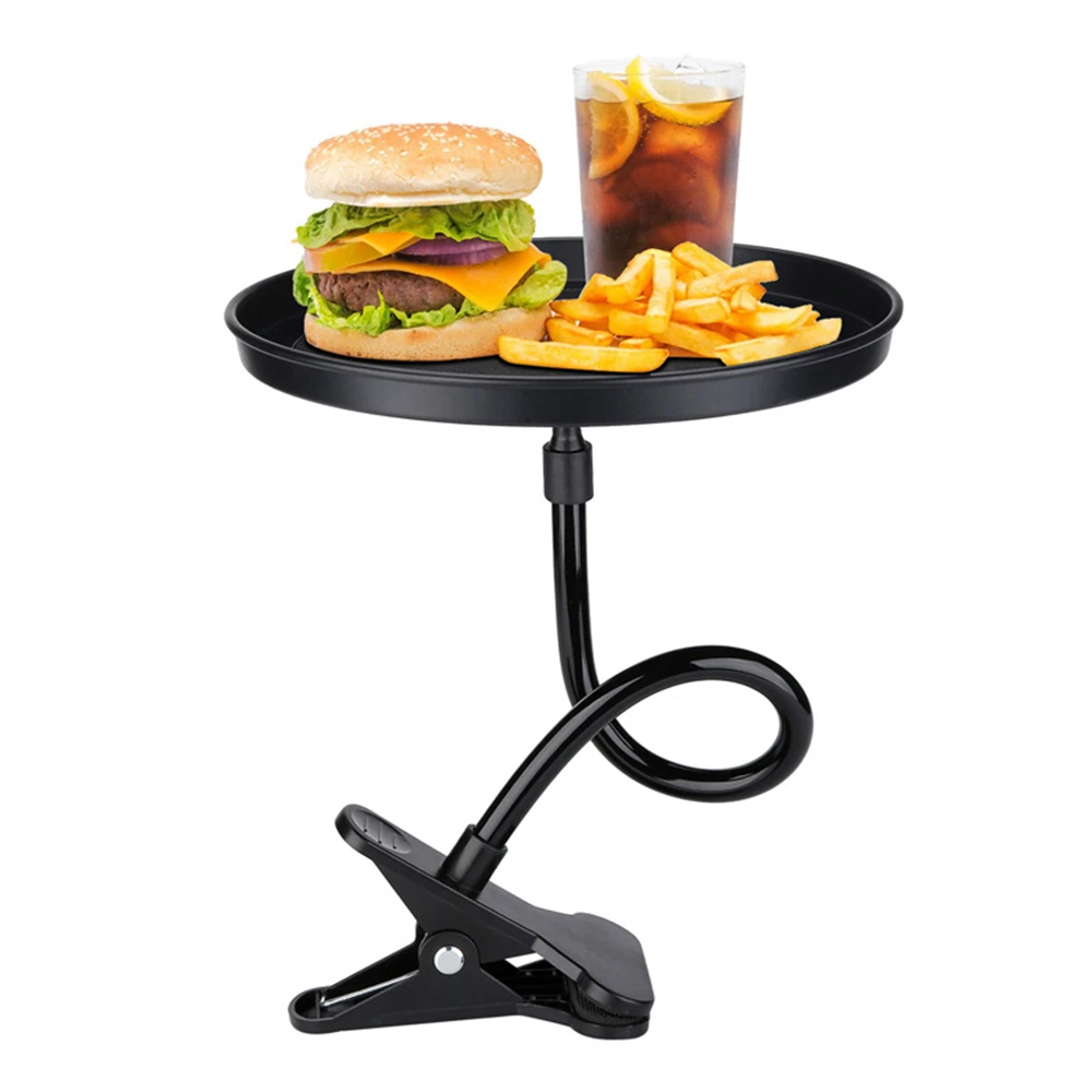 

Car Food Tray with Clamp Bracket Folding Dining Table Drink Holder Car Pallet Back Seat Water Car Cup Holder Car Swivel Tray