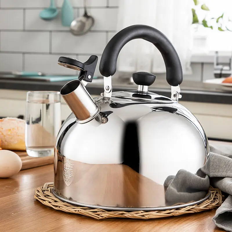 

Stainless Steel Tourist Kettle for Gas Stoves Portable Kettle with Whistle Induction Cooker Wasserkocher Utensils for Kitchen