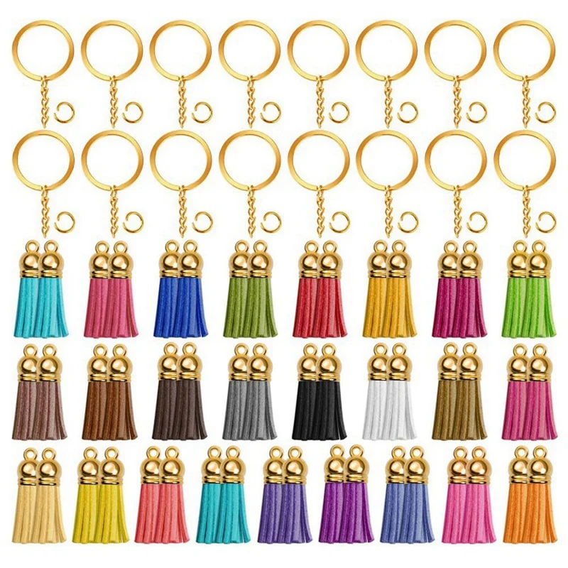 

50 шт. брелок с кисточками, кожаный брелок с кисточками, подвески, оптовая продажа, брелок с кисточками с бахромой для «сделай сам», брелки, то...