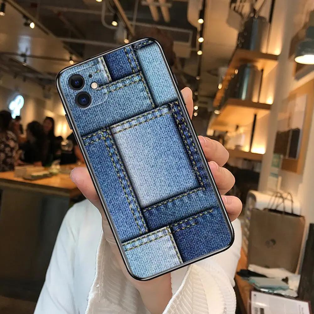 Джинсовые ковбойские чехлы для телефонов с принтом iphone 13 Pro Max 12 11 8 PLUS 7PLUS 6S XR X XS 6 mini