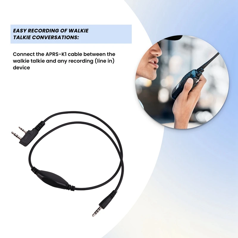 APRS To K1 Cable Audio Interface Line Walkie Talkie Connection For Aprspro Aprsdroid