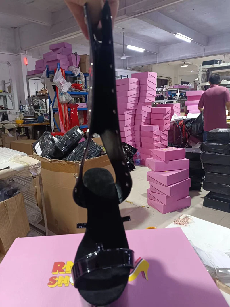 Женские ботильоны на высоком каблуке 17 см/7 дюймов из ПУ кожи