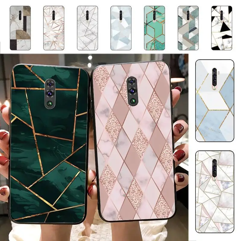 

Marble Phone Case for Vivo Y91C Y11 17 19 17 67 81 Oppo A9 2020 Realme c3