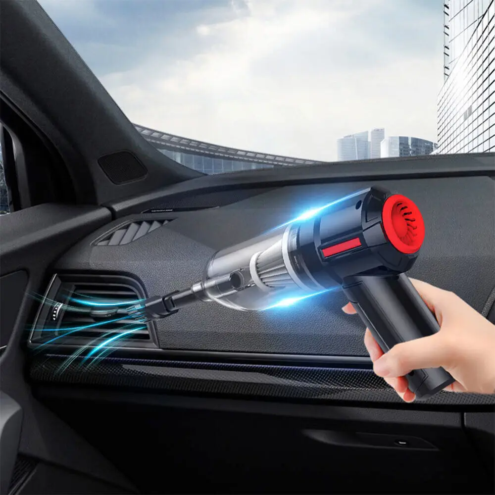 

Беспроводной автомобильный пылесос 8000 па, беспроводной ручной автомобильный пылесос для дома и автомобиля, двойного использования, мини-пы...