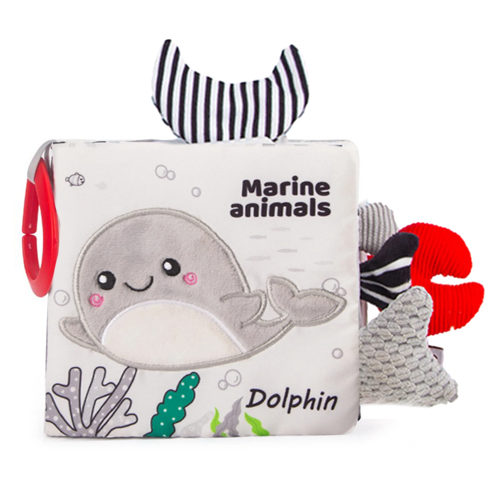 

Baby Soft Tail Cloth Book Educational Learning Toy For Toddlers Newborns Visually Stimulate A Variety Of Tactile Training