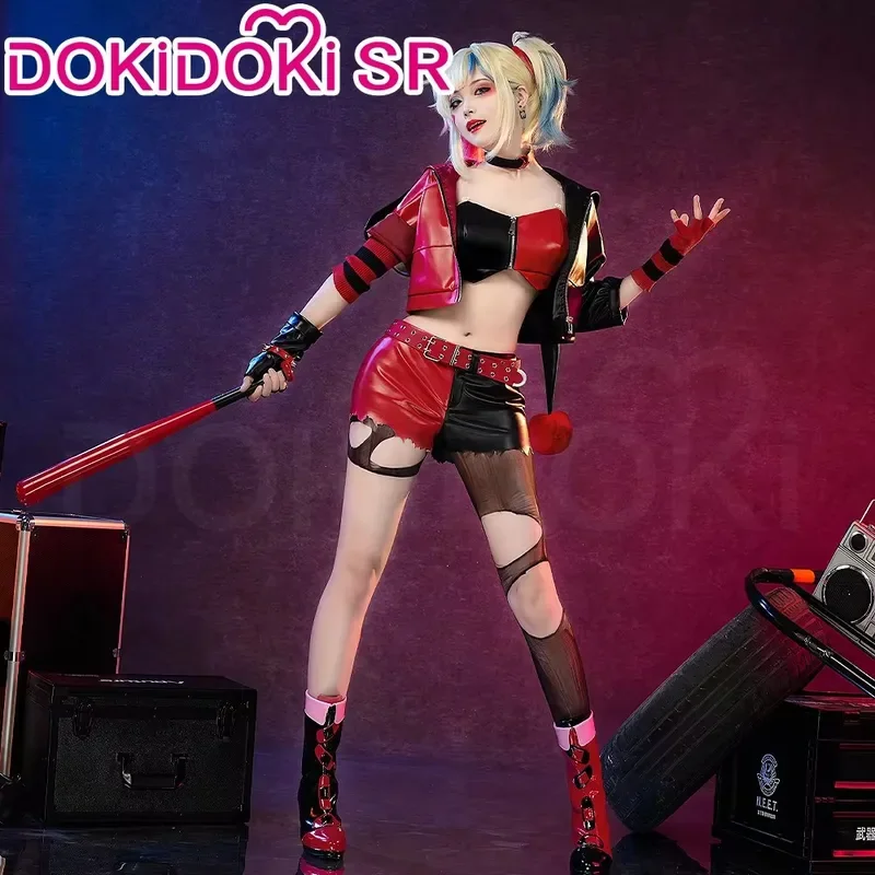 В НАЛИЧИИ Супер Женский Косплей Костюм Лиходия Аниме【XS-3XL】DokiDoki-SR Красный Черный