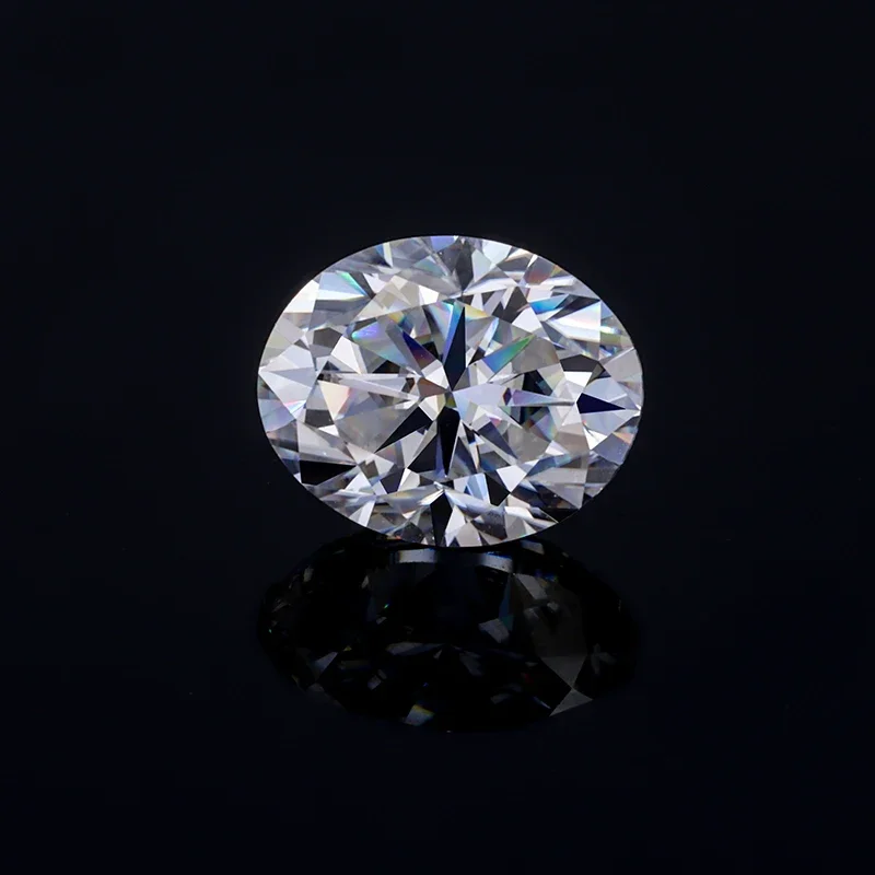 Овальная форма бриллиантовой огранки 2x3 мм-10x15 мм DEF белого цвета VVS Clarity свободный