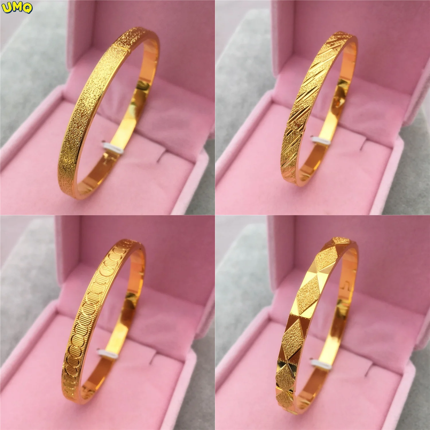 

Женский браслет из серебра 24 к с покрытием под золото 18 К