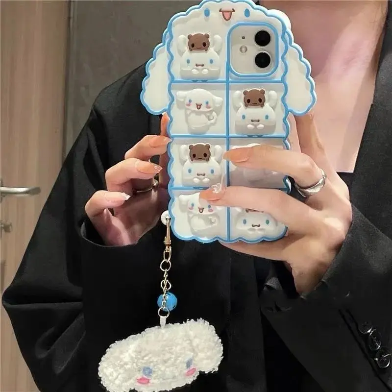 

Kawaii Cinnamoroll Sanrio Stereo Decompression Cartoon Iphone 13Promax/12Pro Phone Case Apple 78Plus/xr Female Xsmax Phone Case