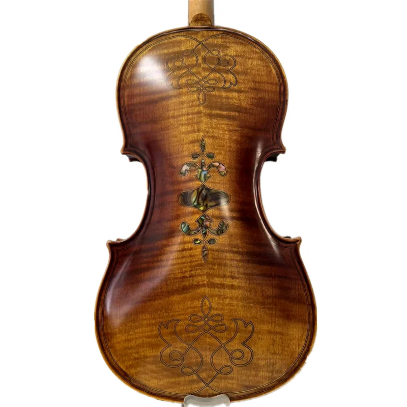 Strad style Song Maestro 4/4 инкрустация скрипки хорошая оболочка мягкий и элегантный звук