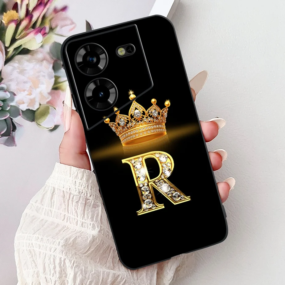 Чехол для Tecno Pova 5 Pro LH8n чехол с короной и буквами мягкий силиконовый телефона LH7n
