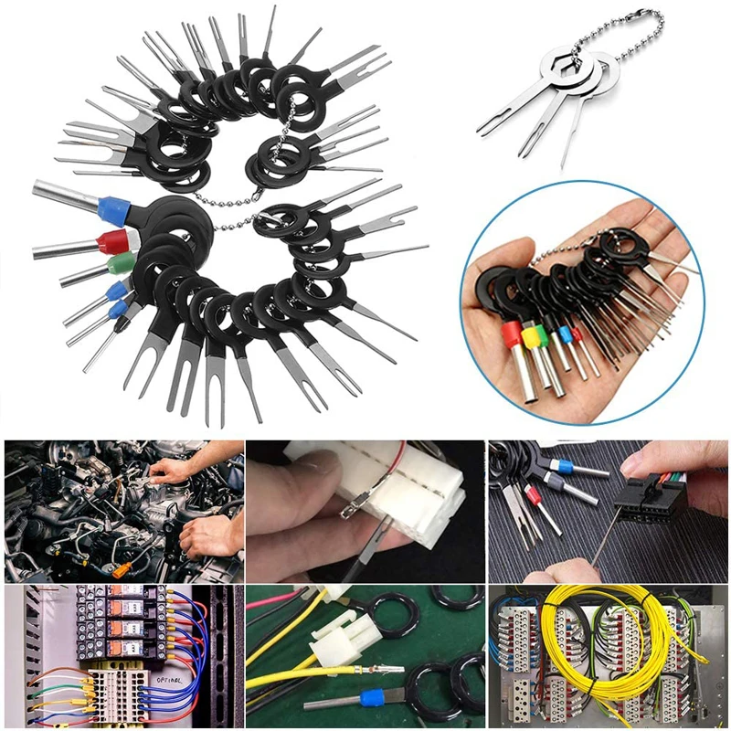 

8/11/18/36/38/41Pcs Car Terminal Removal Repair Tools Wire Plug Connector Extractor Puller Release Pin Extractor Kit Repair Tool