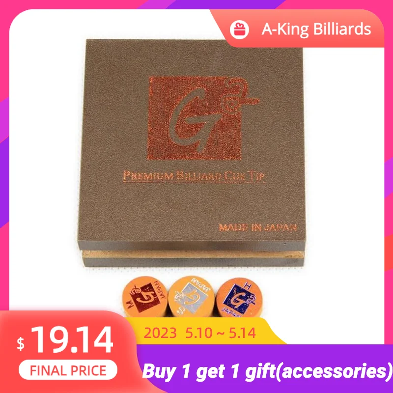 

New Arrival G2 Billiard Cue Tip Snooker Cue Tips One piece Pool Cues Tips Billiard Accessories Cue Tips Durable Made in Japan