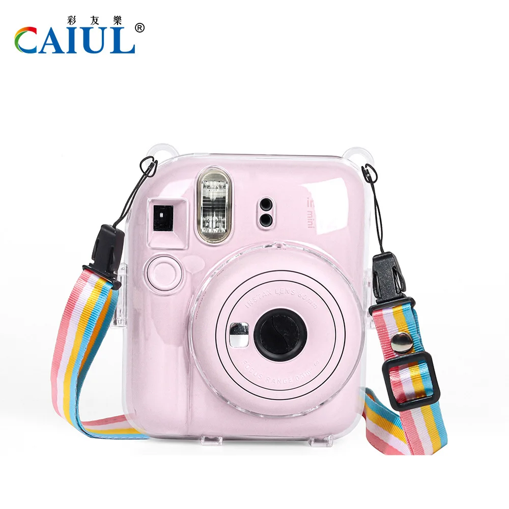 

2023 Новый Прозрачный чехол для хранения Caiyoule Instax Mini12 чехол для ПК с кристаллами защитный чехол устойчивый к царапинам и падениям