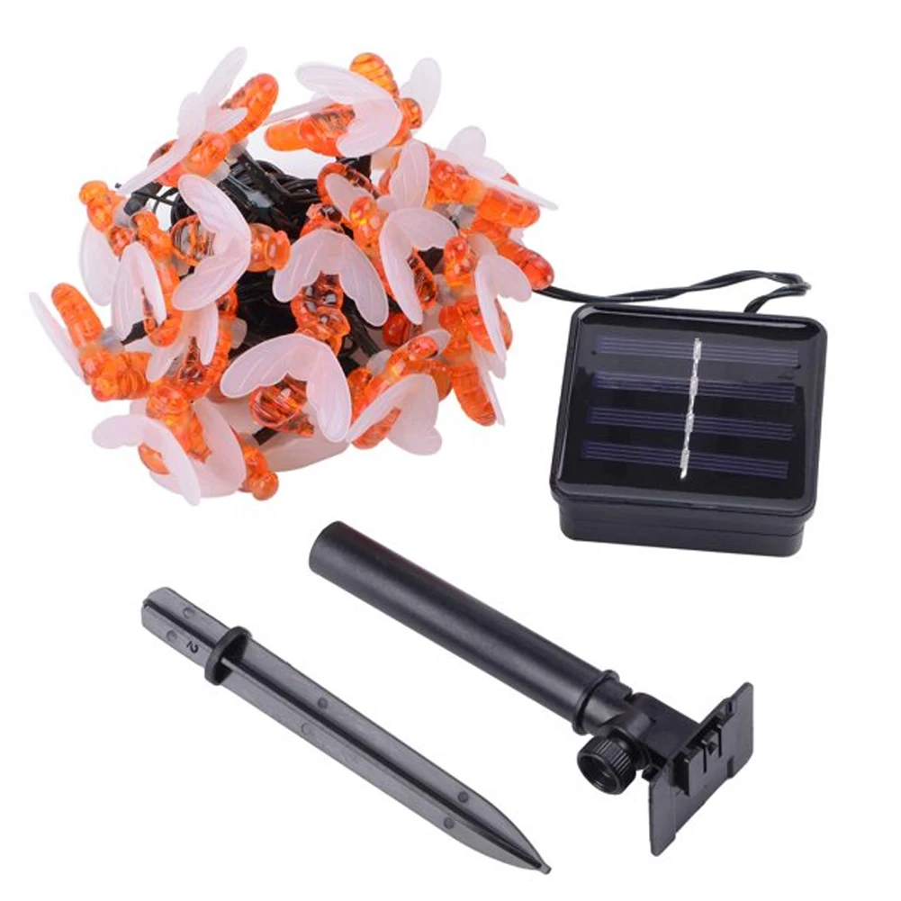 

Светодиодная гирлянда на солнечной батарее, праздничный шнурок с 30 светодиосветодиодный для украшения дома, свадьбы, внутреннего дворика, ...