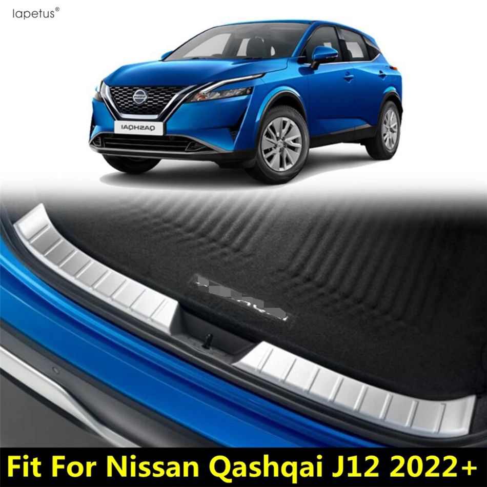 

Stainless Steel Car Rear Trunk Bumper Scuff Plate Door Sill Step Protector Cover Accessories For Nissan Qashqai J12 2022 2023