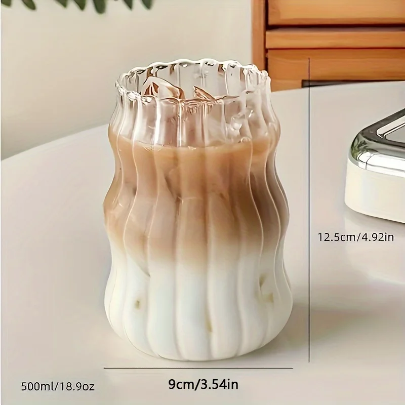 1/4 шт. термостойкая стеклянная кружка для чая сока молока кофе