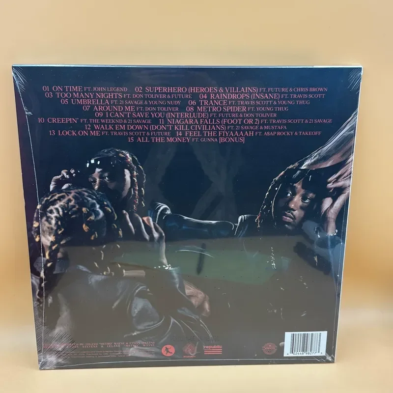 Новая виниловая пластинка Metro Boomin Heroes & Villains Hip Hop Dirty Edition для любителей музыки (art.: 3920db4dc4f53) - 3920db4dc4f53