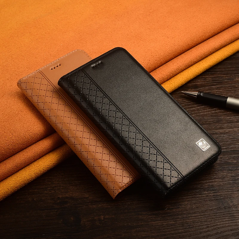 Чехол-книжка из натуральной кожи для XiaoMi 14 13 12 12T 12X 12S 11i 11T 11X Pro Ultra Lite