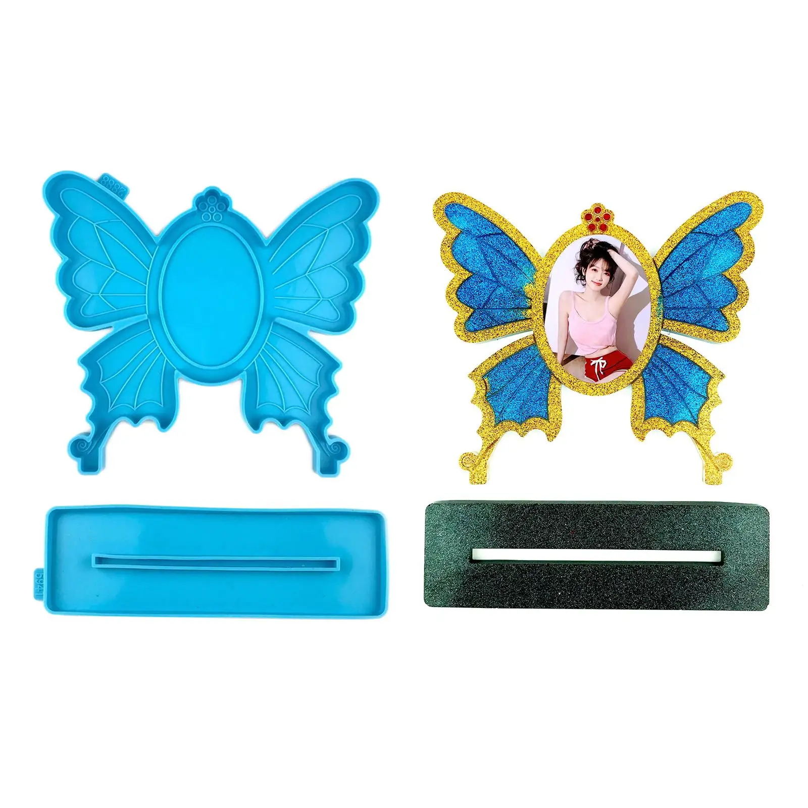 

Clear Silicone Epoxy Resin Photo Frame Mold Mixing Cups Distribution Measuring Cup Butterfly Craft Mould Jewelry Making Tools