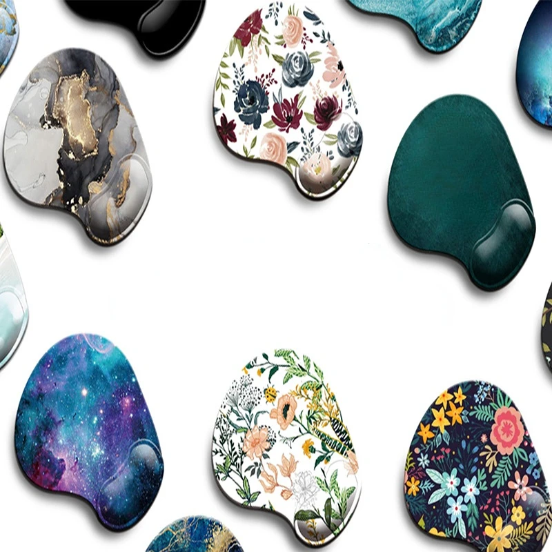 

Эргономичный коврик для мыши, Нескользящий Резиновый Настольный коврик под руку, офисный коврик для мыши, аксессуары для поддержки запясть...