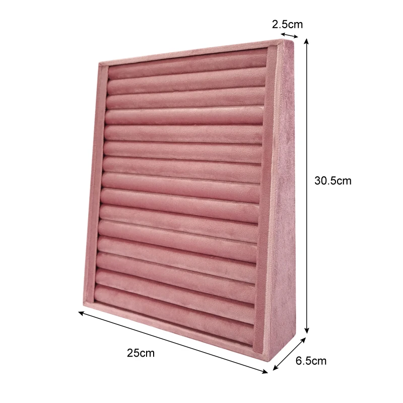 

Роскошная Бархатная Вертикальная Подставка Для Ювелирных Изделий, Большая Емкость, Лоток Для Сережек