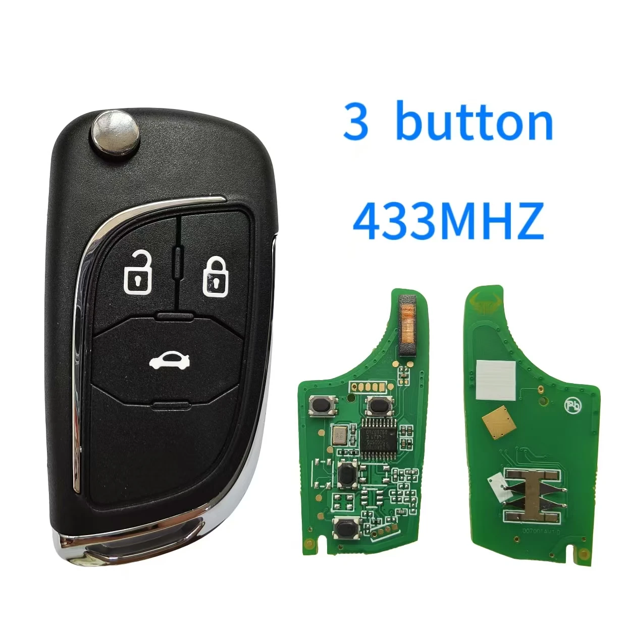 JXKEY для Buick для OPEL VAUXHALL Astra J Corsa E Insignia Zafira C 2009-2016 модифицированный дистанционный ключ 315 МГц/433 МГц ID46 чип