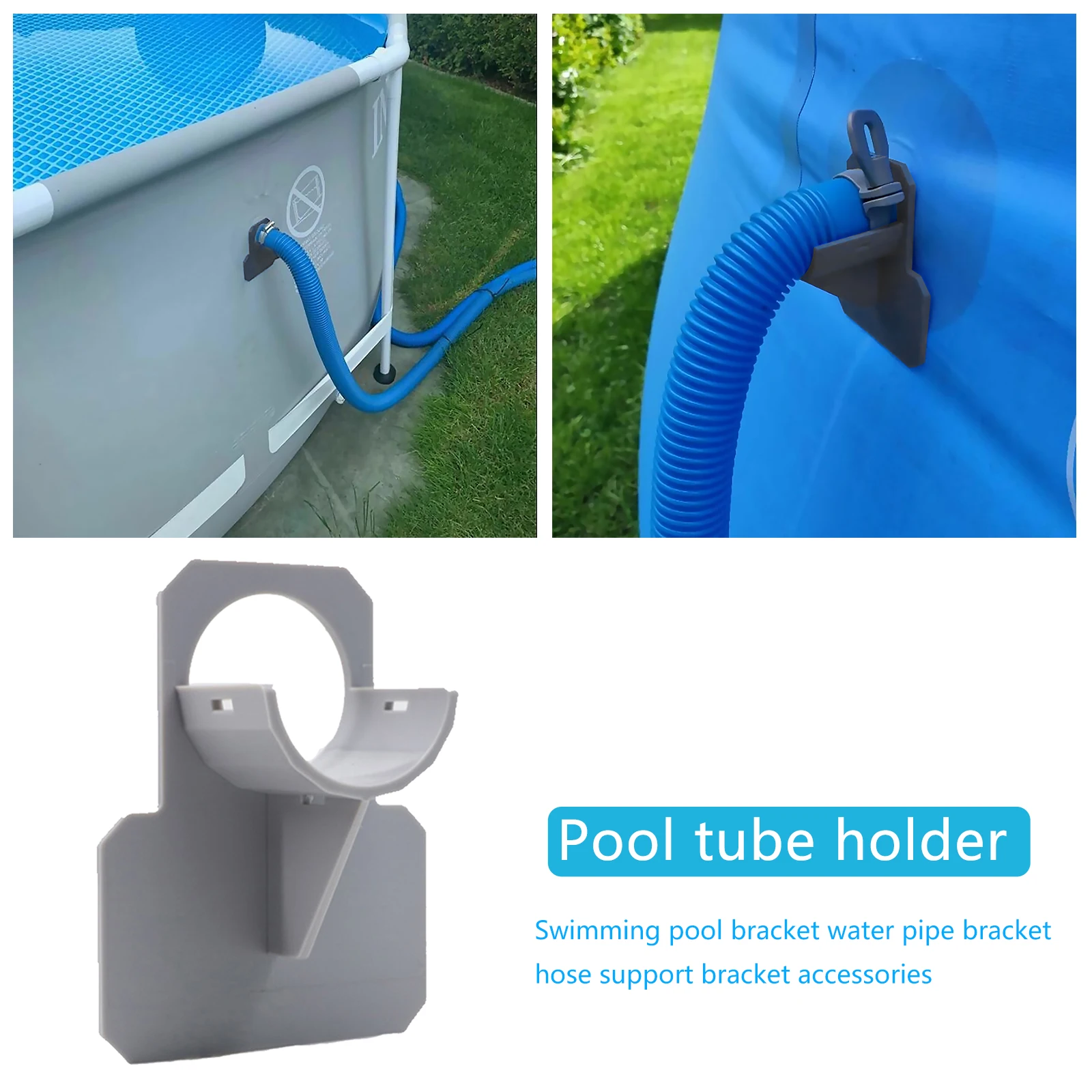 

Swimming Pool Pipe Holder Hose Bracket Mount Supports Pipe 30-38mm Anti-shedding Pool Parts for Intex Above Ground Hose Outlet