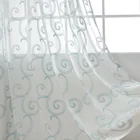 Вышитые прозрачные шторы для гостиной, шторы из тюля для спальни вуаль с облаками, занавески, оконные элементы, домашний декор