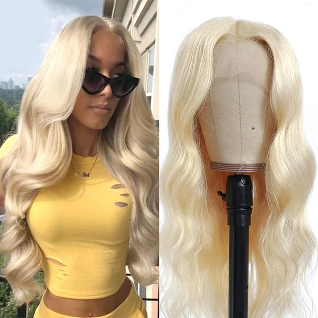 Kryssma Blonde Wave Synthetic Lace Front Wigs For Women Long Wave Synthetic Wig For Cosplay With Babhair Natural Hairline Fiber