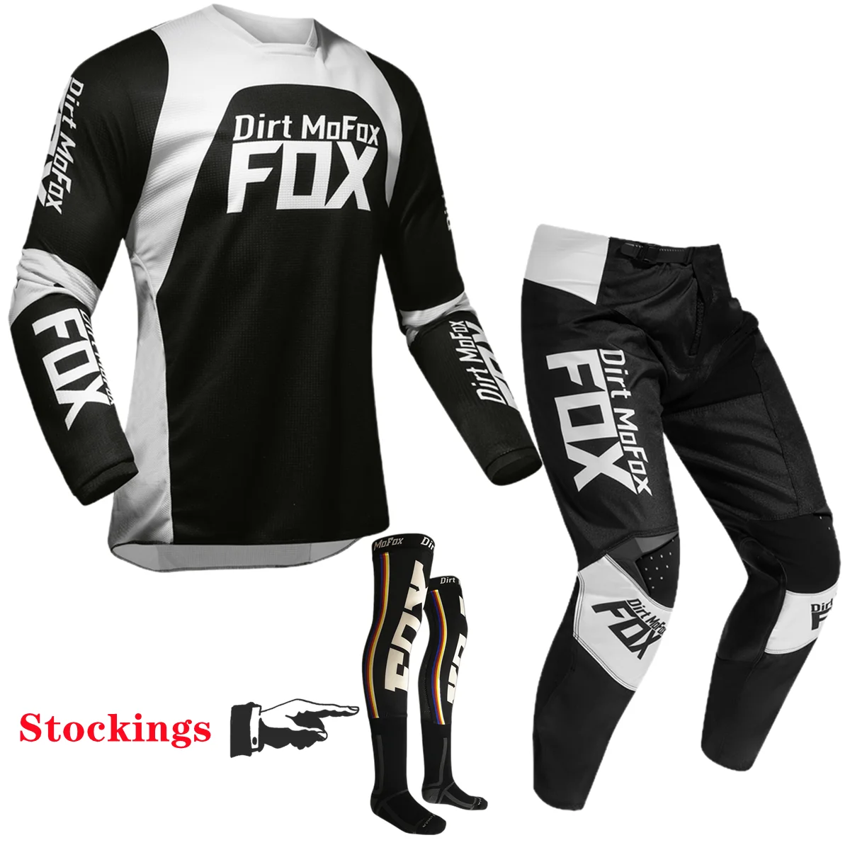 2022 NEW Dirt MoFox Moto Gear Set Jersey Pant MX Combo Motocross Racing Outfit Dirt Bike Suit Off Road Socks CombinationKit enlarge