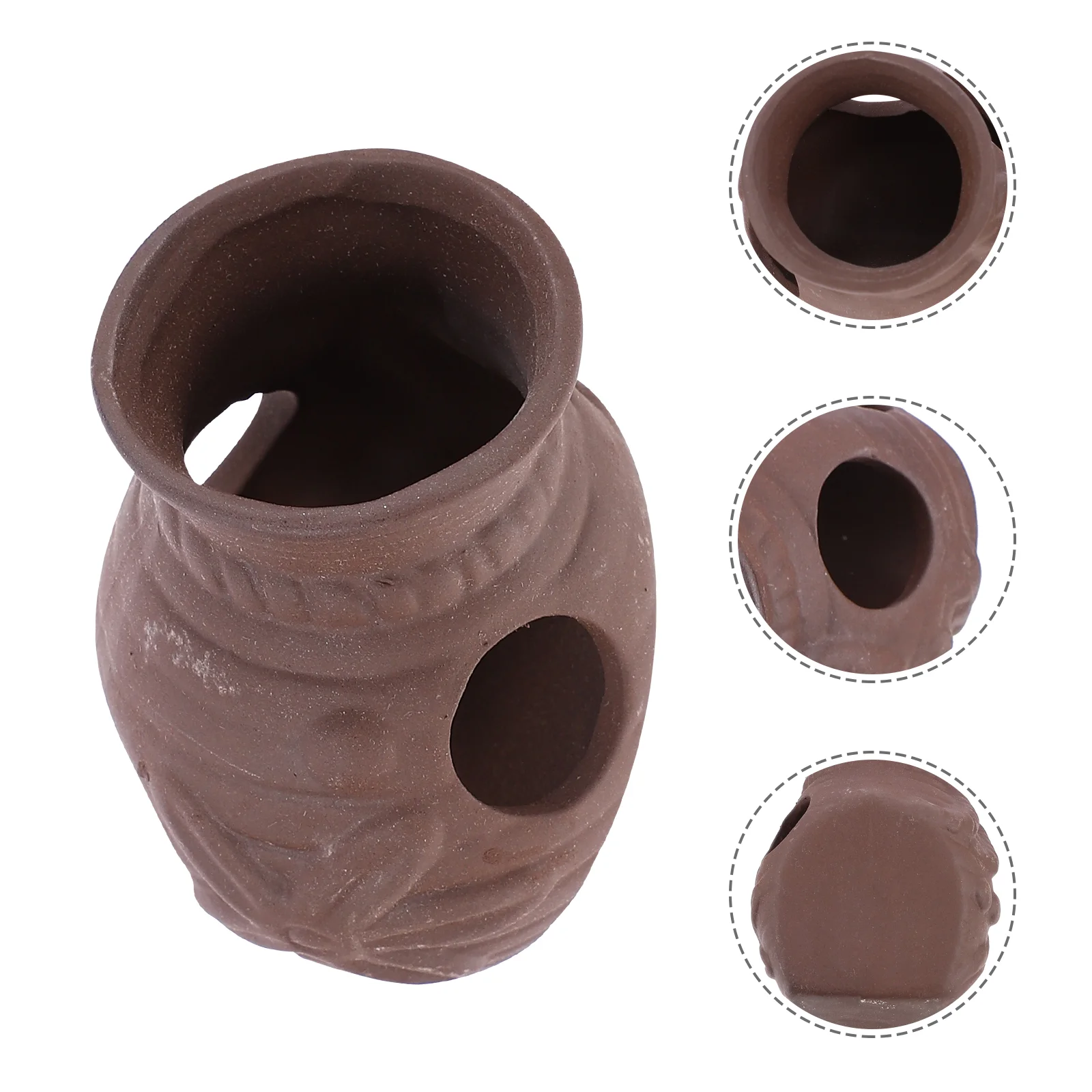 

Aquarium Tank Vase Decor Cave Caves Habitat Decoration Hideaway Reptile Shape Hides Broken Hideout Ornaments Accessories