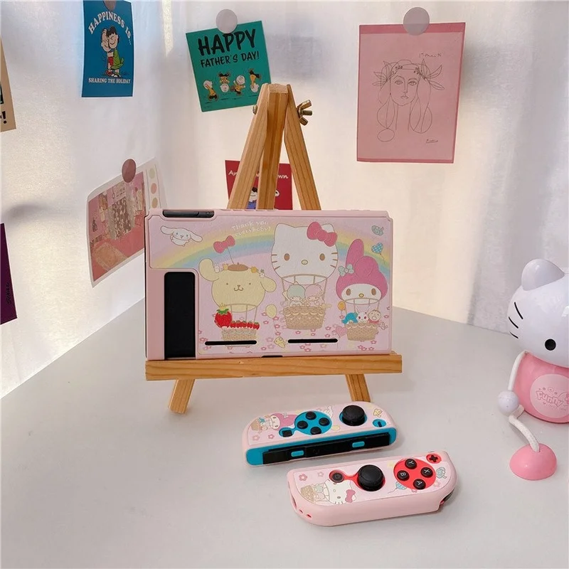 Чехол Hello Kitty для Nintendo Switch милый мультяшный чехол с полным покрытием Твердый