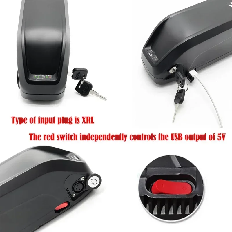 Оригинальный аккумулятор Hailong для электровелосипеда 48 В 36 52 60 ач батарея 18650 30 А BMS