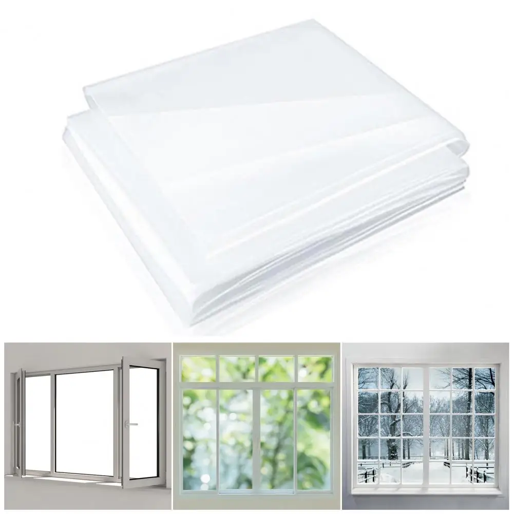 

Door Heat Reusable Window Insulation Kit with Film Adhesive Straps for Waterproof Insulation Winterizing Tear-resistant for Warm