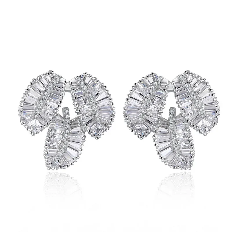 FXLRY Высокое качество белого цвета проложить оправы CZ модные роскошные