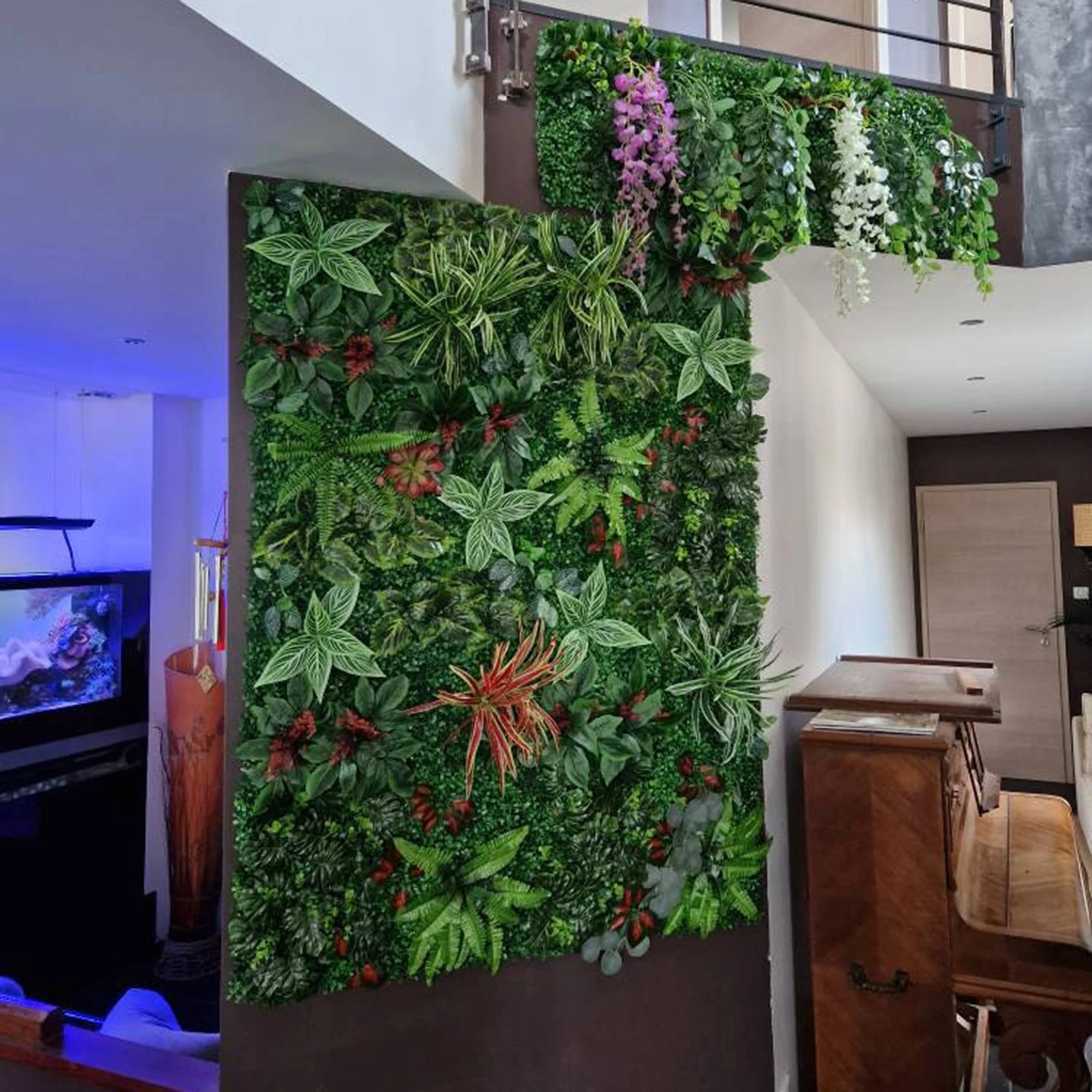 

Украшение для дома, искусственное растение 15,74*23,62 дюйма, настенное ландшафтное украшение для стен, панель для газона, настенная травяная панель