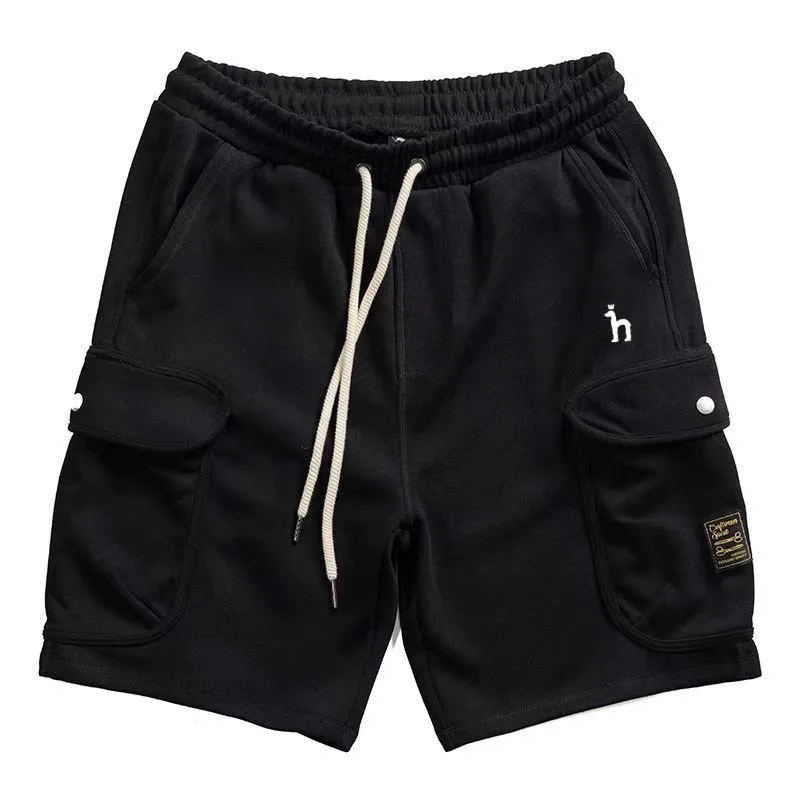 

Embroidery Logo Hazzys Brand Men's Shorts New Summer Casual Shorts Men's Multi Pocket Japanese Vintage Trend Youth Sports Pants