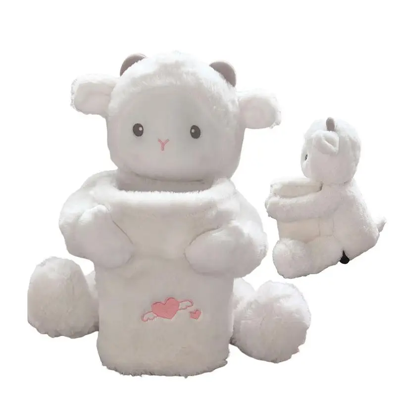 

Car Tissue Box Cartoon Lamp/Shiba Inu Car Tissue Holder Car Seat Organizer Plush Napkin Dispenser Holder For Car Home Office