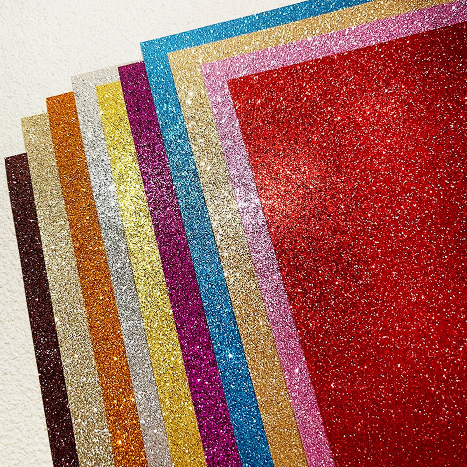 Glitter Cardstock Paper A4 Glod Glitter Card Paper 10 Pcs Pearlescent Sparkle Thick And Smooth For Invitations Gift Packaging