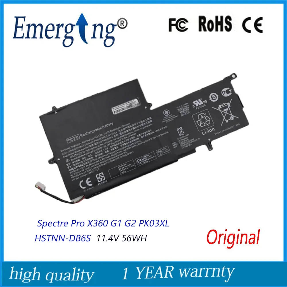 11 4 В 56 Втч новый оригинальный аккумулятор для ноутбука PK03XL HP Spectre Pro X360 13 HSTNN-DB6S 6789116