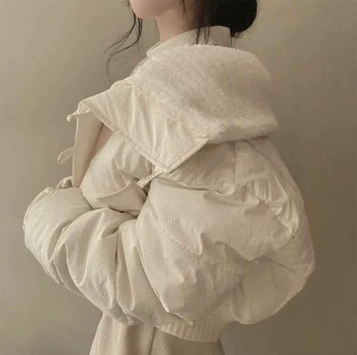 Парки на шнурке утепленная верхняя одежда Ropa Mujer 2024 женские однобортные куртки