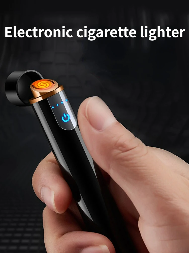 

Net Celebrity Ultra-fine Windproof Induction Charging Creative Personality Mute Electronic Cigarette Lighters Send Boyfriend