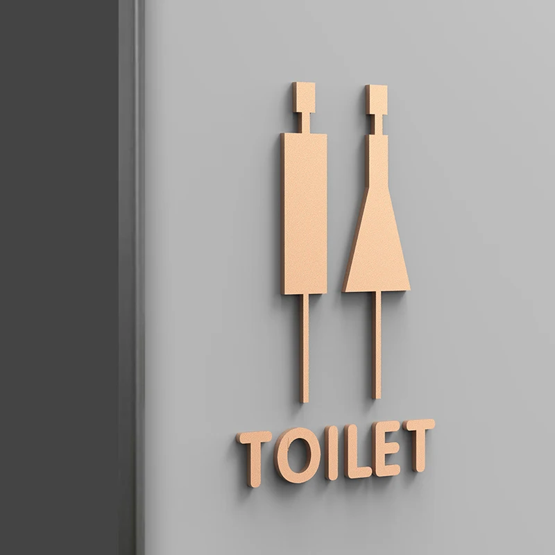 

Акриловая табличка для унитаза 3D