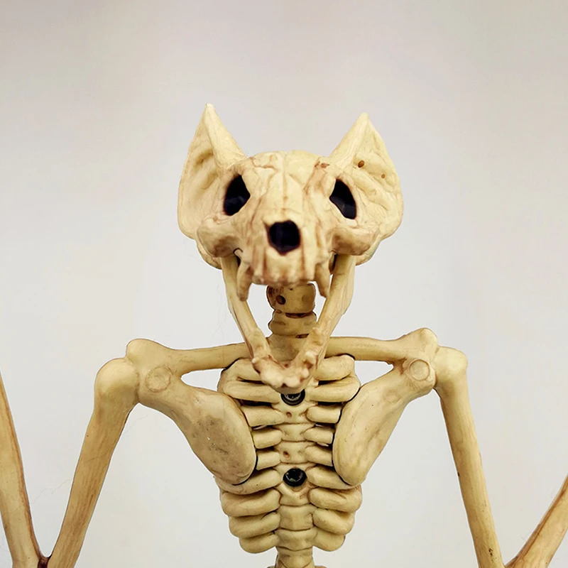 Креативное украшение в виде страшного скелета на Хэллоуин усадающий кошачий