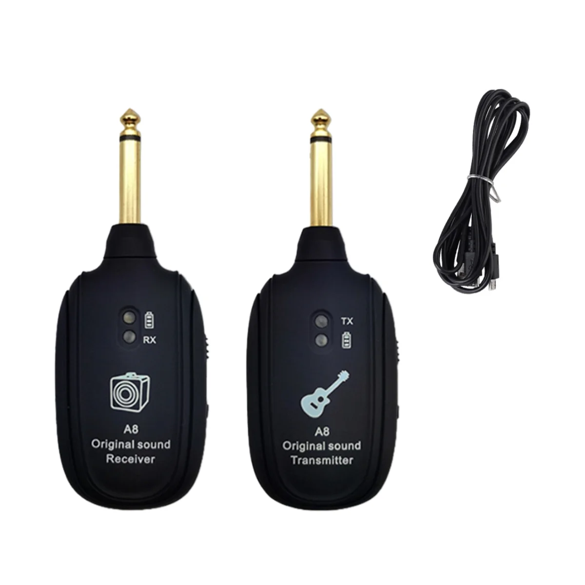 

Портативный беспроводной передатчик для гитары и беспроводная система передачи внешнего звука со встроенным аккумулятором для басов гитар