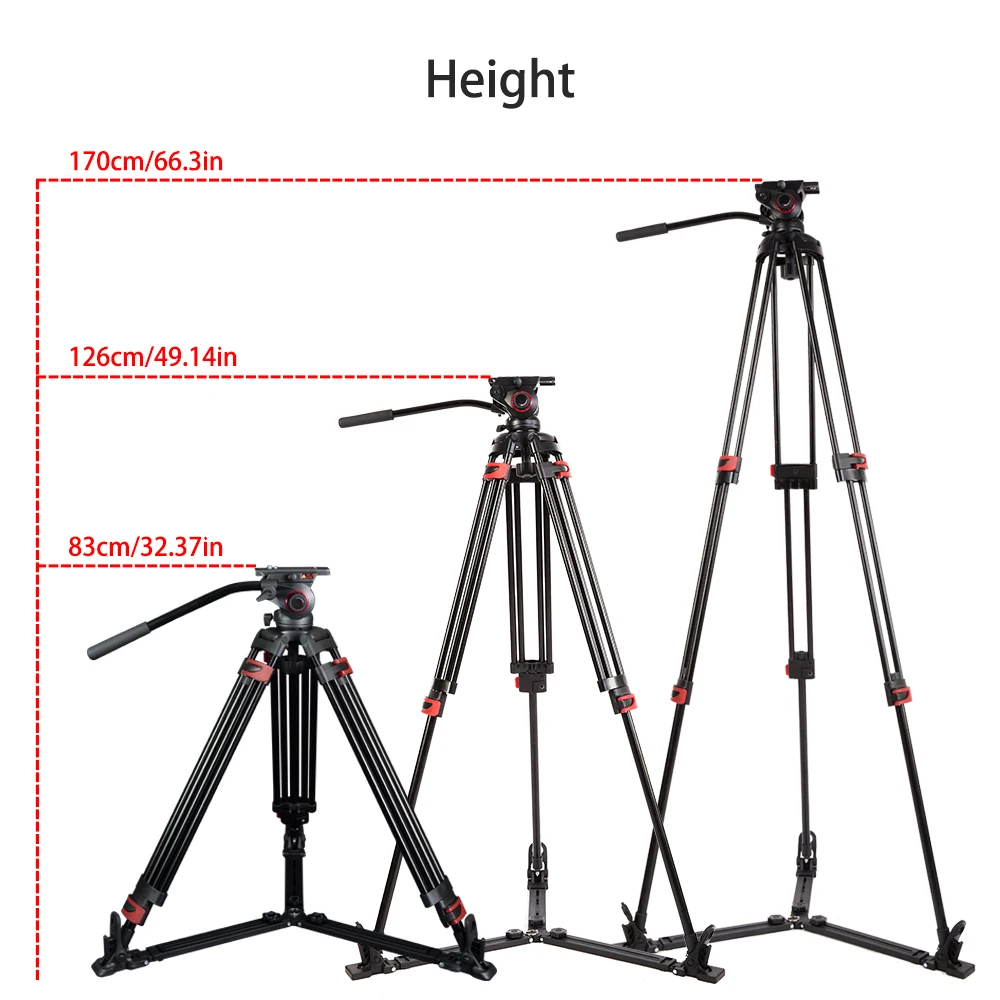 

Алюминиевый Штатив для профессиональной видеокамеры VS штатив manfrotto специальные предложения miliboo MTT609A